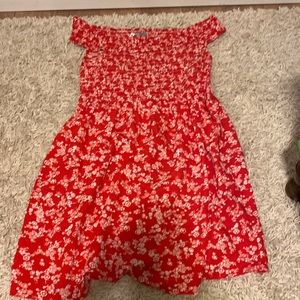 Brand new asos off the shoulder a line dress. New with tags size 10